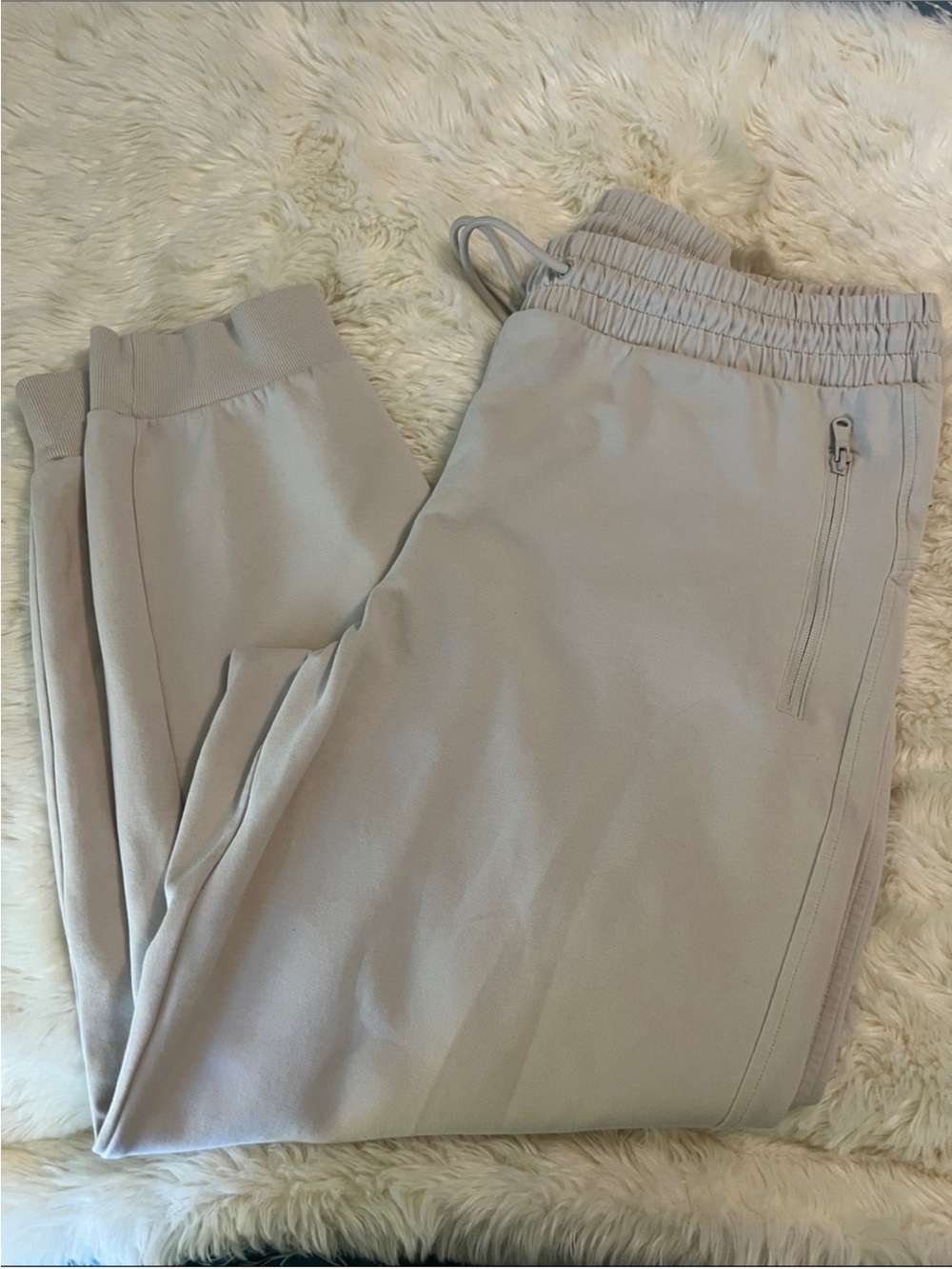 Old Navy womens Light Beige Jogger Sweatpants with Drawstring size xl